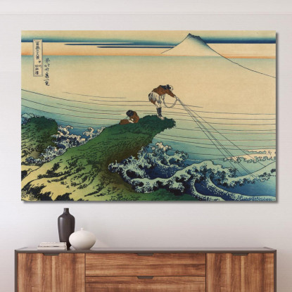 Kajikazawa Nella Provincia Di Kai katsushika hokusai khk27 quadro stampato su tela