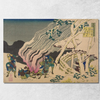 Minamoto No Muneyuki Ason katsushika hokusai khk40 quadro stampato su tela