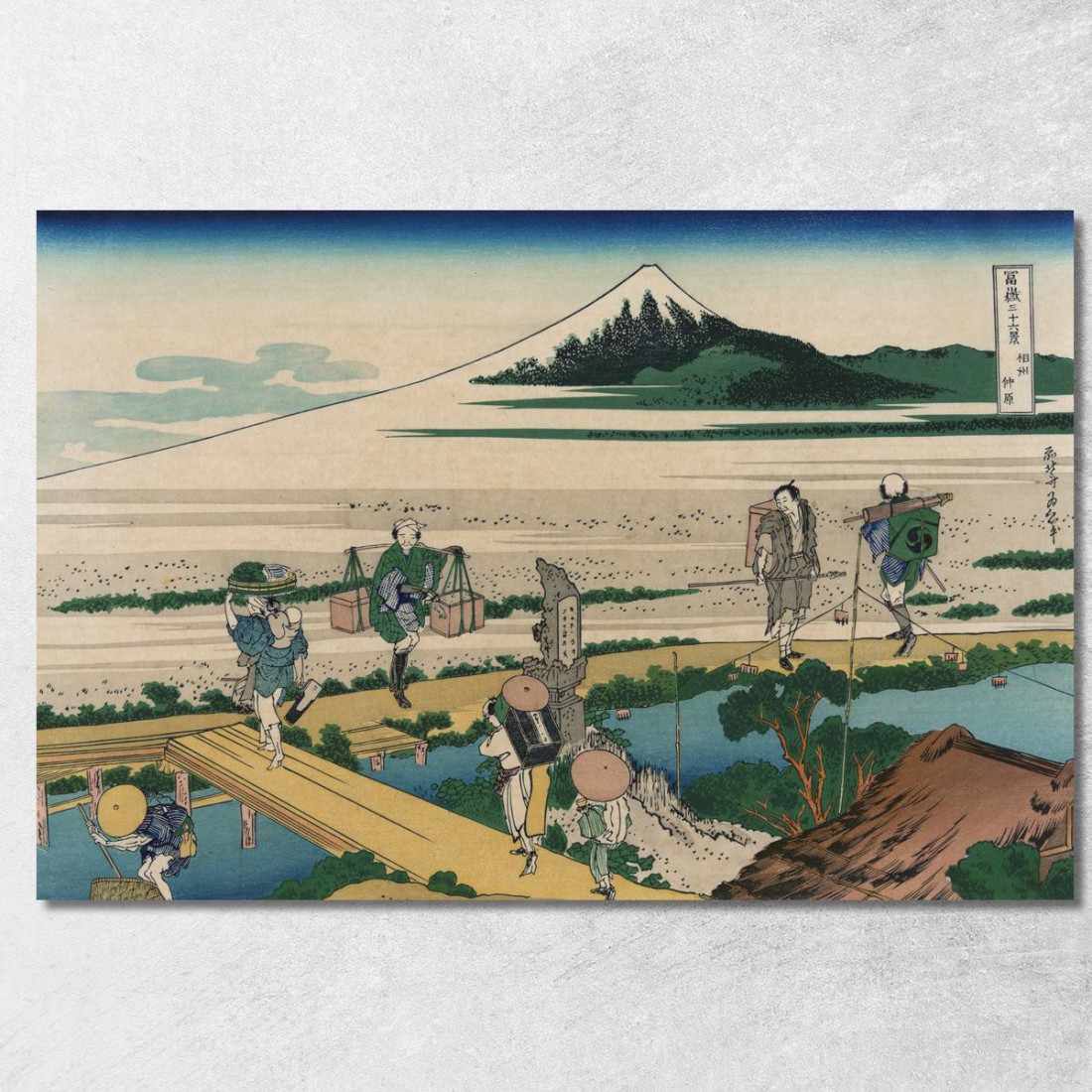 Nakahara Nella Provincia Di Sagami katsushika hokusai khk43 quadro stampato su tela