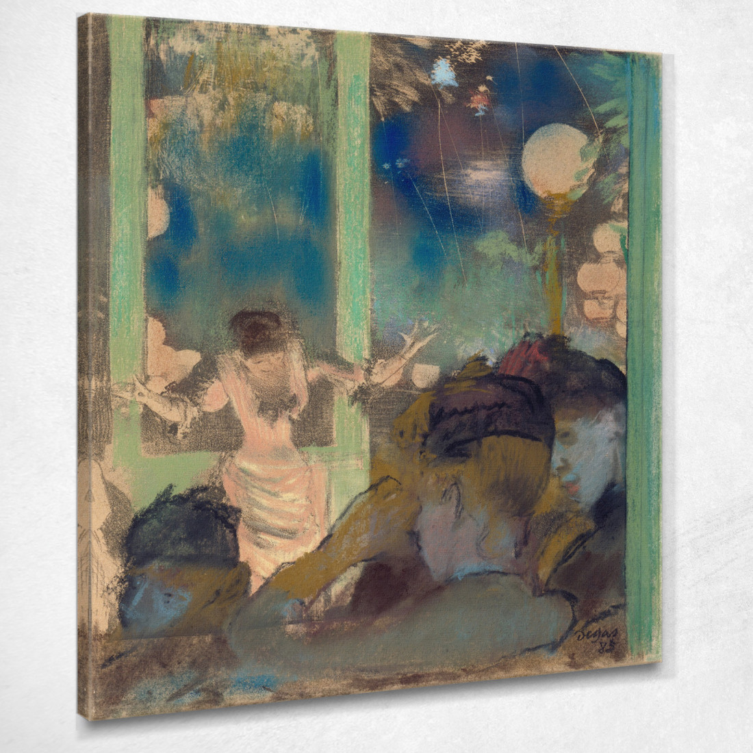 Mademoiselle Bécat Al Café Des Ambassadeurs Edgar Degas edg206 quadro stampato su tela Mademoiselle Bécat Al Café Des Ambassadeurs Edgar Degas edg206 quadro stampato su tela