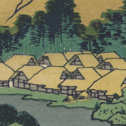 Riflessione Nel Lago Di Misaka Nella Provincia Di Kai katsushika hokusai khk55 quadro stampato su tela