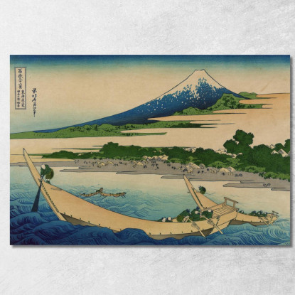 Riva Di Tago Bay Ejiri A Tokaido 2 katsushika hokusai khk67 quadro stampato su tela