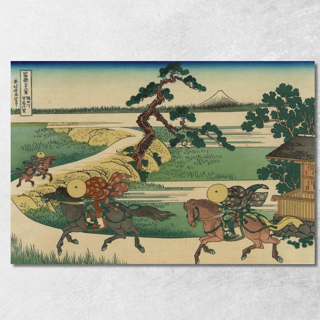 Sumidagawa Sekiya No Sato katsushika hokusai khk68 quadro stampato su tela