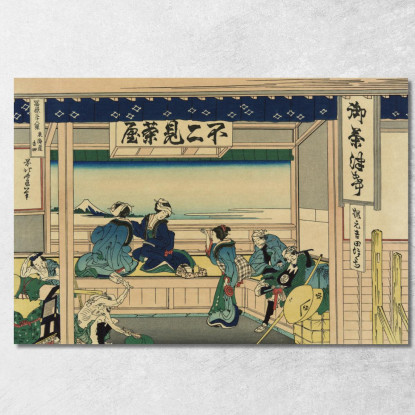 Yoshida Sul Tokaido katsushika hokusai khk102 quadro stampato su tela