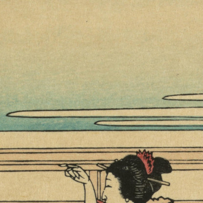 Yoshida Sul Tokaido katsushika hokusai khk102 quadro stampato su tela