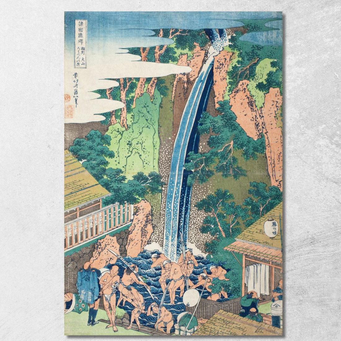 Cascate Roben Al Monte Oyama Provincia Di Sagami katsushika hokusai khk108 quadro stampato su tela