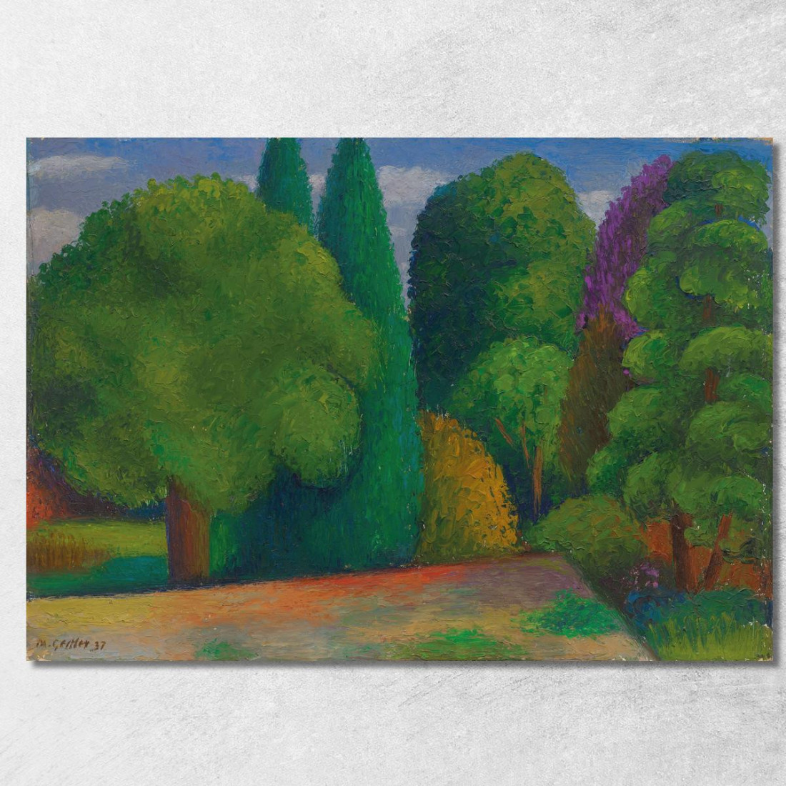 Paesaggio Fila Di Alberi Mark Gertler mgr10 quadro stampato su tela Paesaggio Fila Di Alberi Mark Gertler mgr10 quadro stampato su tela