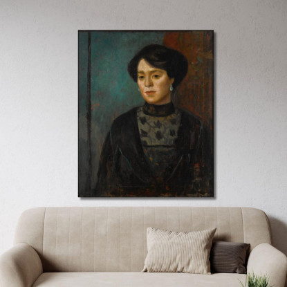 Ritratto Della Sorella Dell'Artista Sophie Mark Gertler mgr19 quadro stampato su tela