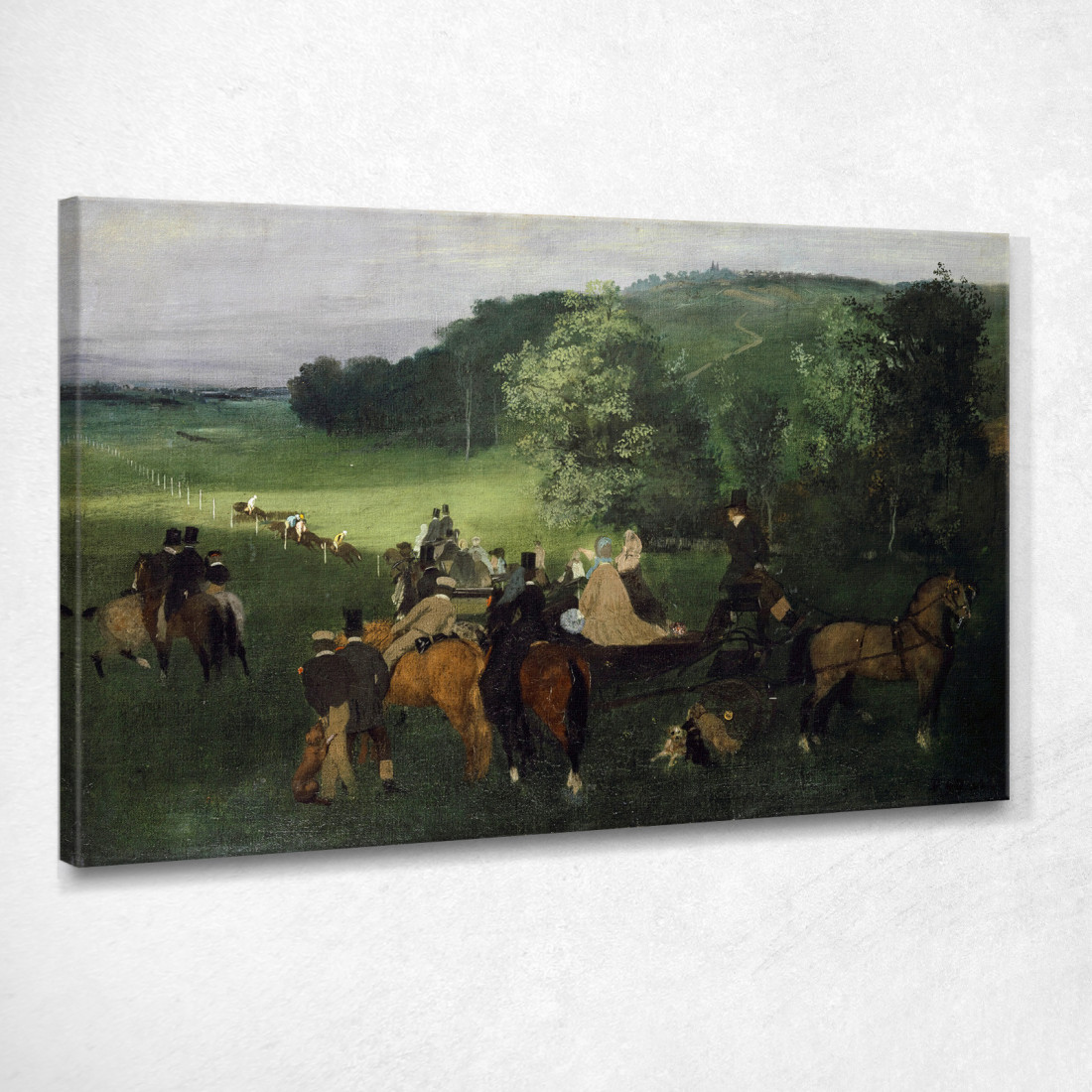 Sull'Ippodromo Edgar Degas edg219 quadro stampato su tela Sull'Ippodromo Edgar Degas edg219 quadro stampato su tela