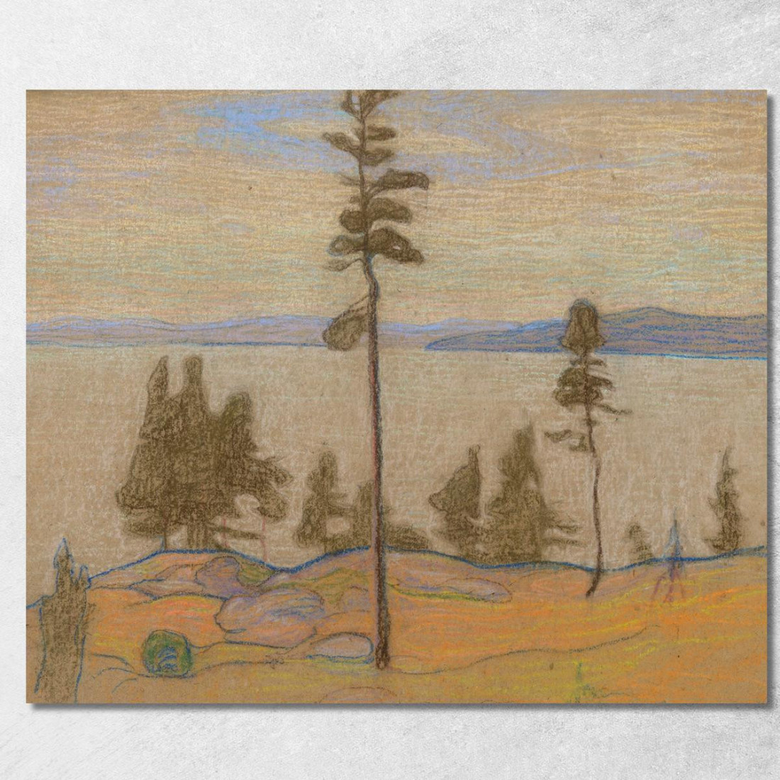 Paesaggio Di Saaremaa Nikolai Triik ntr41 quadro stampato su tela Paesaggio Di Saaremaa Nikolai Triik ntr41 quadro stampato su tela