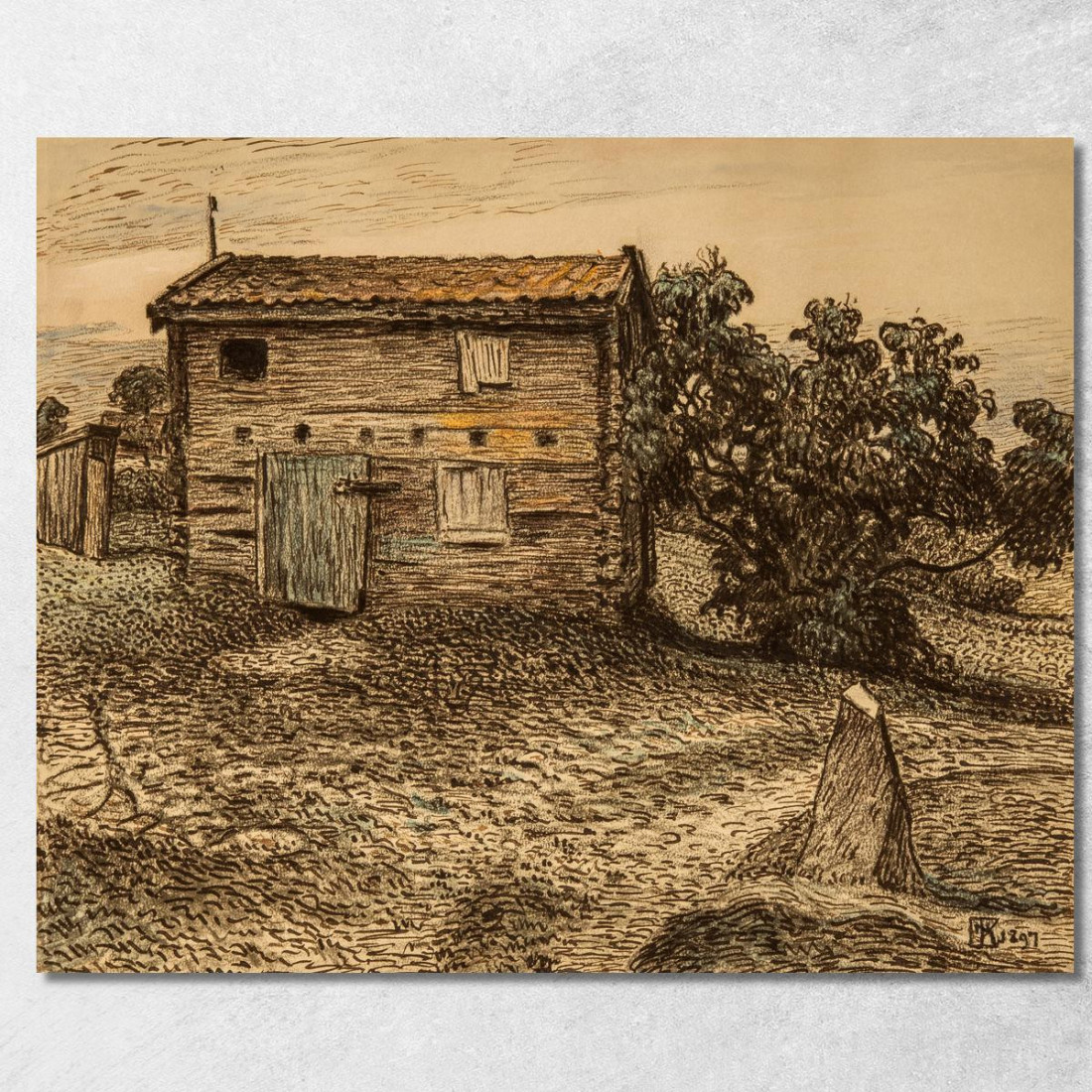 Paesaggio Nils Kreuger nkr35 quadro stampato su tela Paesaggio Nils Kreuger nkr35 quadro stampato su tela