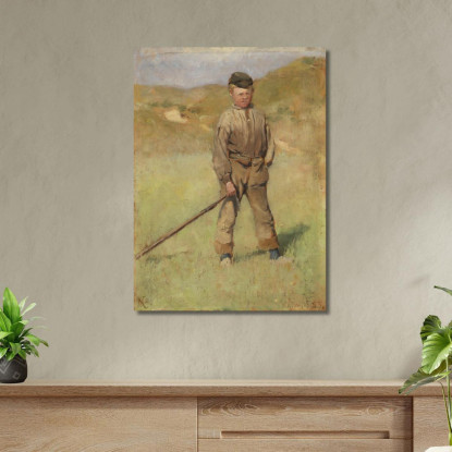 Motivo Del Giovane Ragazzo Fran Holland Nils Kreuger nkr58 quadro stampato su tela