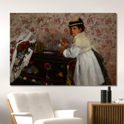 Ritratto Di Signorina Hortense Valpinçon Edgar Degas edg232 quadro stampato su tela