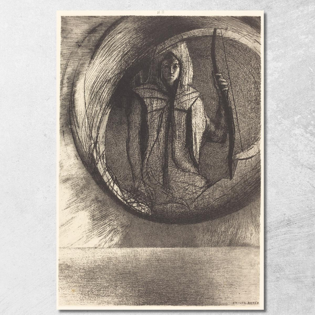 E Lì L'Idolo Astrale L'Apoteosi Odilon Redon ord19 quadro stampato su tela E Lì L'Idolo Astrale L'Apoteosi Odilon Redon ord19 quadro stampato su tela