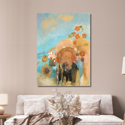 Evocazione Di Roussel Odilon Redon ord21 quadro stampato su tela