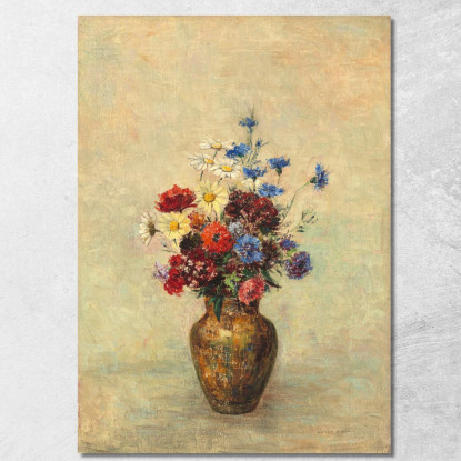 Fiori In Un Vaso Odilon Redon ord24 quadro stampato su tela