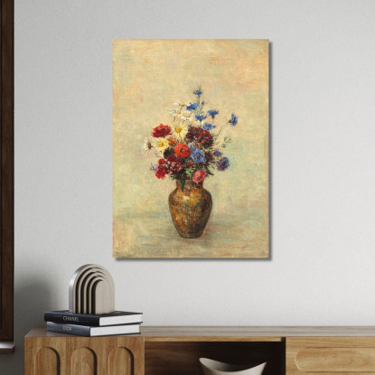 Fiori In Un Vaso Odilon Redon ord24 quadro stampato su tela