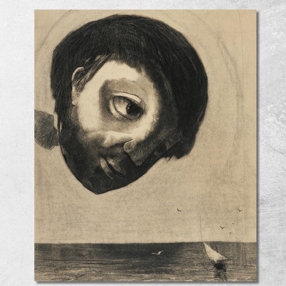Spirito Guardiano Delle Acque Odilon Redon ord26 quadro stampato su tela Spirito Guardiano Delle Acque Odilon Redon ord26 quadro stampato su tela