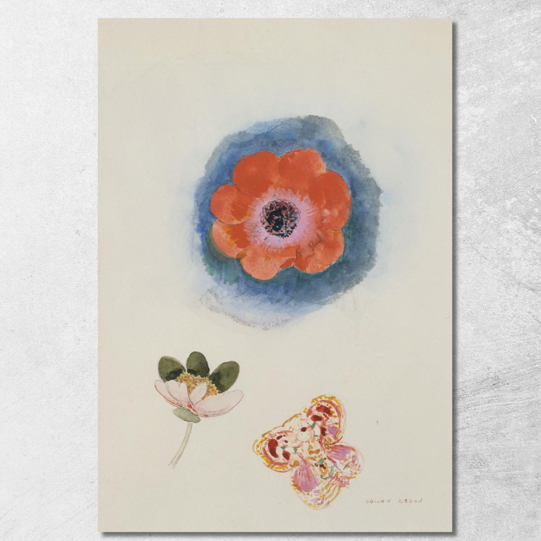 Studio Dei Fiori Museo Delle Belle Arti Della Città Di Parigi Odilon Redon ord47 quadro stampato su tela Studio Dei Fiori Museo Delle Belle Arti Della Città Di Parigi Odilon Redon ord47 quadro stampato su tela