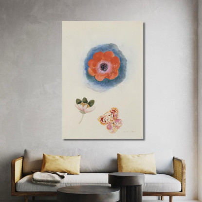 Studio Dei Fiori Museo Delle Belle Arti Della Città Di Parigi Odilon Redon ord47 quadro stampato su tela