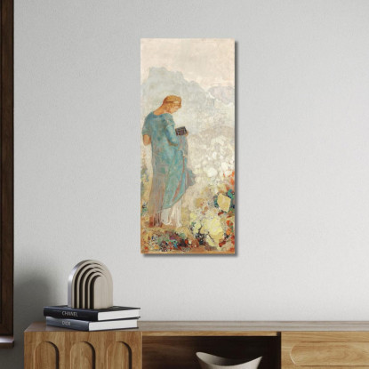 Pandoro Odilon Redon ord52 quadro stampato su tela