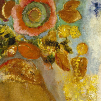 Due Giovani Ragazze Tra I Fiori Odilon Redon ord83 quadro stampato su tela