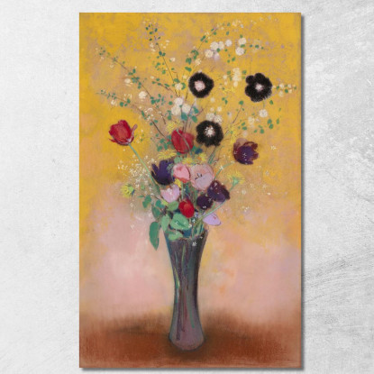 Vaso Di Fiori Odilon Redon ord84 quadro stampato su tela