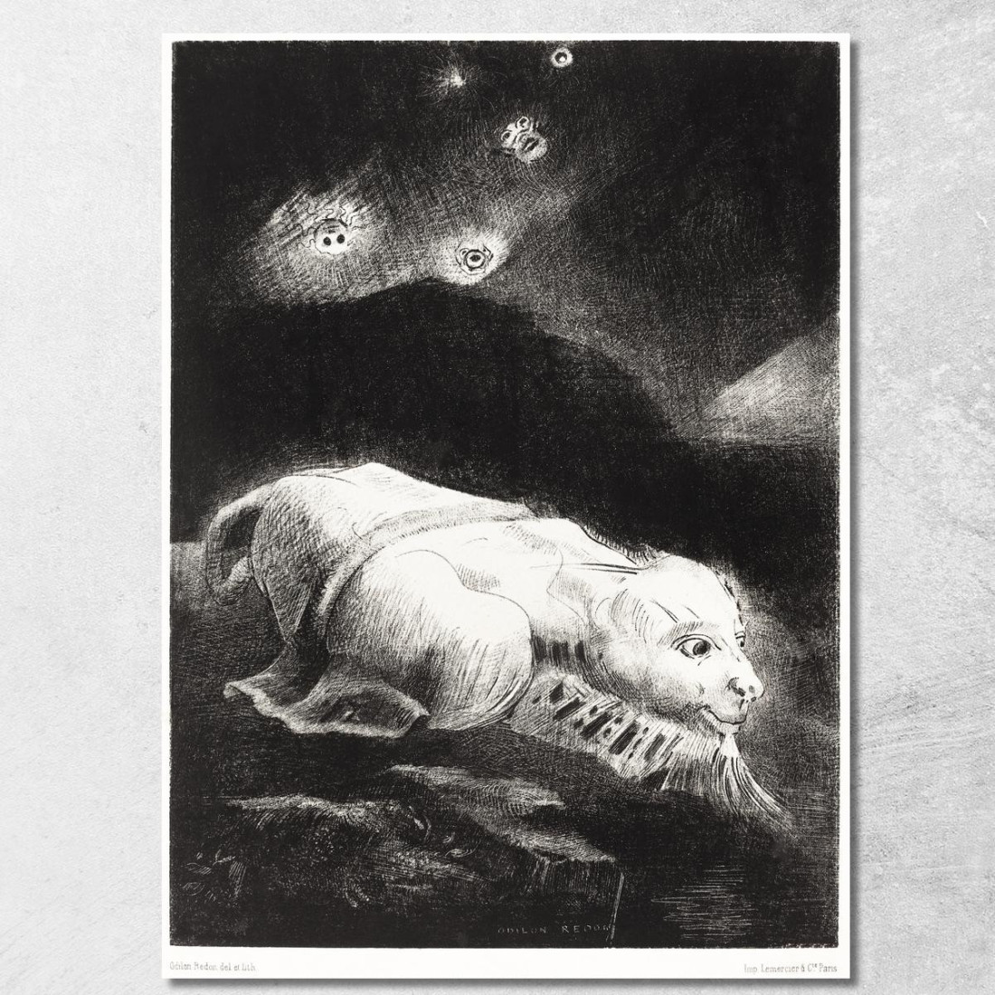 Quando La Vita Si Risvegliava Nelle Profondità Della Materia Oscura Odilon Redon ord93 quadro stampato su tela Quando La Vita Si Risvegliava Nelle Profondità Della Materia Oscura Odilon Redon ord93 quadro stampato su tela