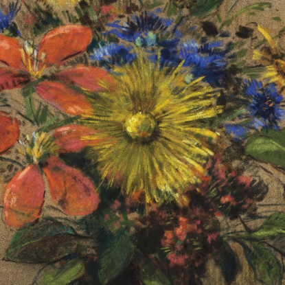 Fiori Di Campo Odilon Redon ord94 quadro stampato su tela