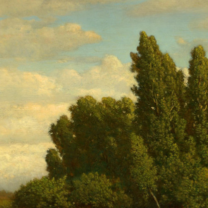 Un Prato Delimitato Da Alberi Théodore Rousseau trs1 quadro stampato su tela