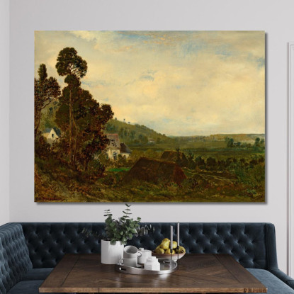 Una Vecchia Cappella In Una Valle Théodore Rousseau trs7 quadro stampato su tela