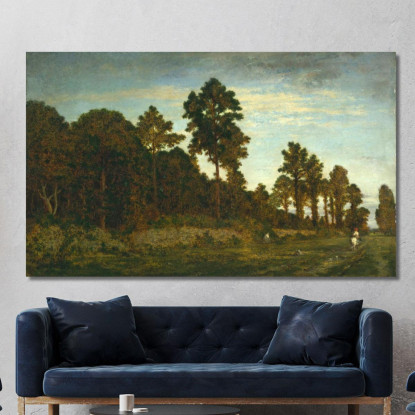 Cavaliere Ai Margini Di Un Bosco Théodore Rousseau trs9 quadro stampato su tela
