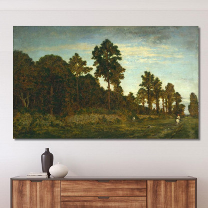 Cavaliere Ai Margini Di Un Bosco Théodore Rousseau trs9 quadro stampato su tela