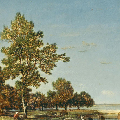 Paesaggio Con Un Gruppo Di Alberi Théodore Rousseau trs17 quadro stampato su tela