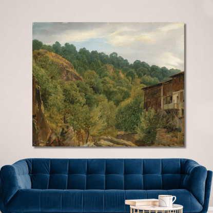 Paesaggio Dell'Alvernia 2 Théodore Rousseau trs28 quadro stampato su tela