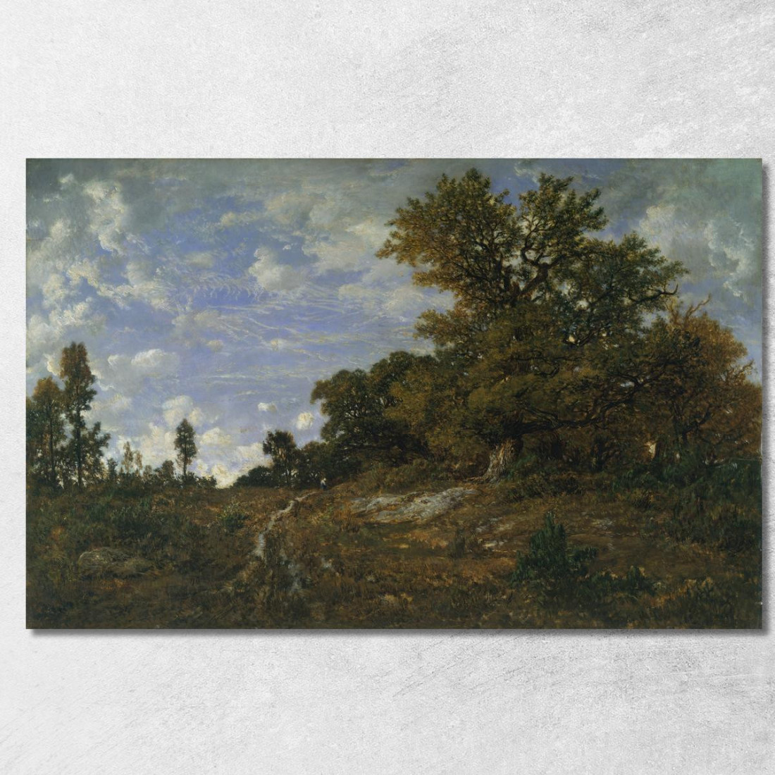 Il Limite Del Bosco Nella Foresta Di Fontainebleau Di Monts-Girard Théodore Rousseau trs36 quadro stampato su tela Il Limite Del Bosco Nella Foresta Di Fontainebleau Di Monts-Girard Théodore Rousseau trs36 quadro stampato su tela