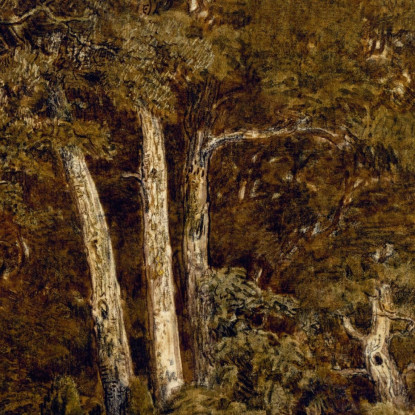 Le Grandi Querce Del Vecchio Bas-Bréau Théodore Rousseau trs38 quadro stampato su tela
