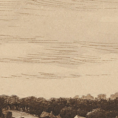 Il Fiume Loing Ai Margini Della Foresta Di Fontainebleau Théodore Rousseau trs39 quadro stampato su tela