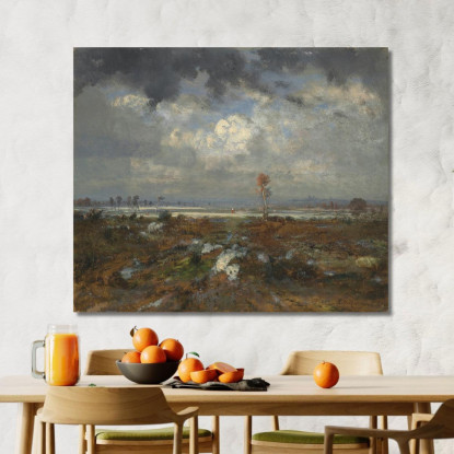 Vista Delle Colline Di Montmartre Théodore Rousseau trs51 quadro stampato su tela