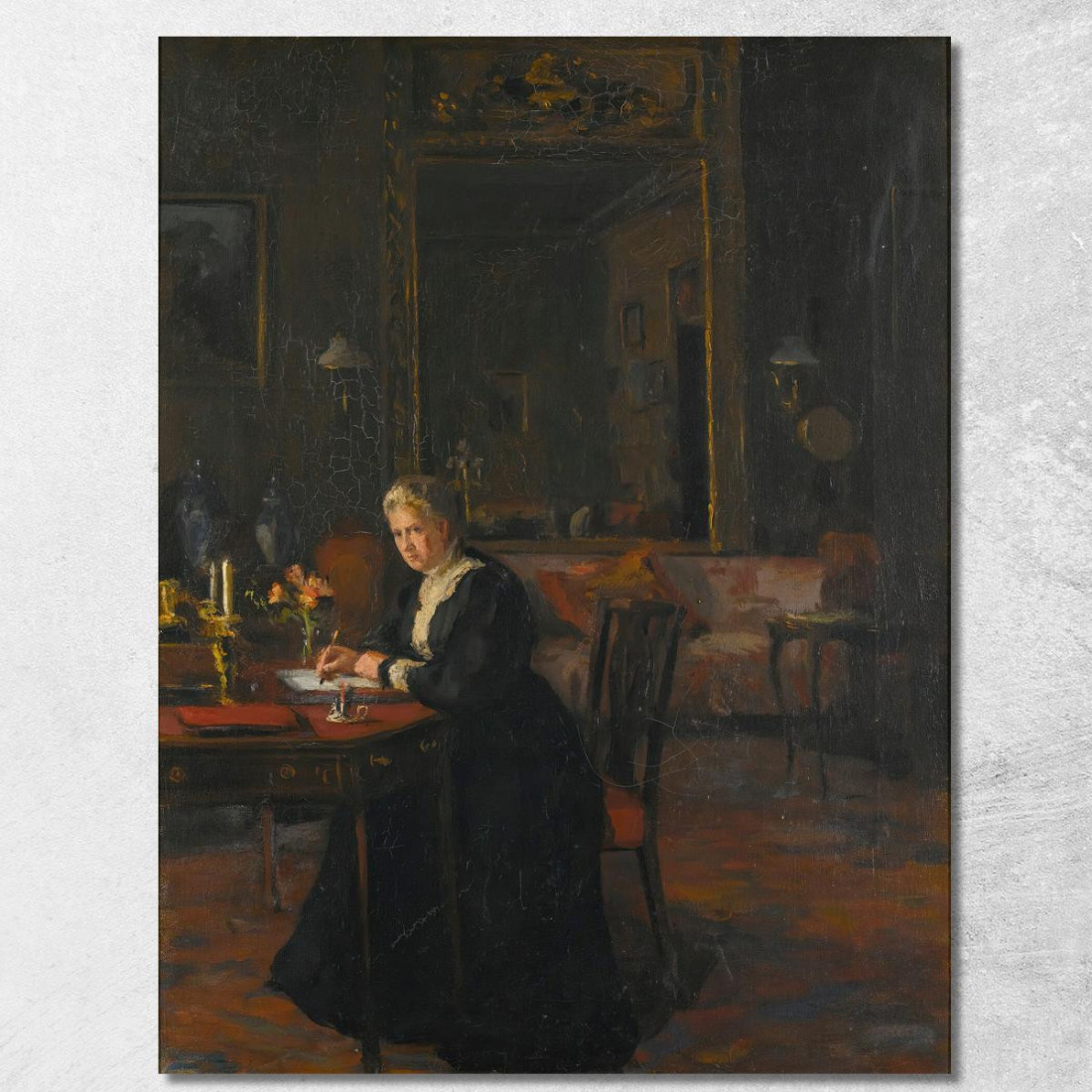 Ritratto Interno Louisa Caroline Elizabeth Hamilton William Orpen wrp20 quadro stampato su tela Ritratto Interno Louisa Caroline Elizabeth Hamilton William Orpen wrp20 quadro stampato su tela