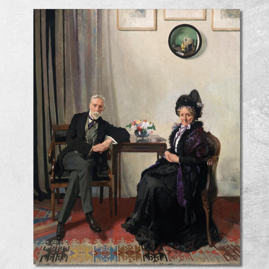 Ritratto Dei Genitori Dell'Artista William Orpen wrp29 quadro stampato su tela Ritratto Dei Genitori Dell'Artista William Orpen wrp29 quadro stampato su tela
