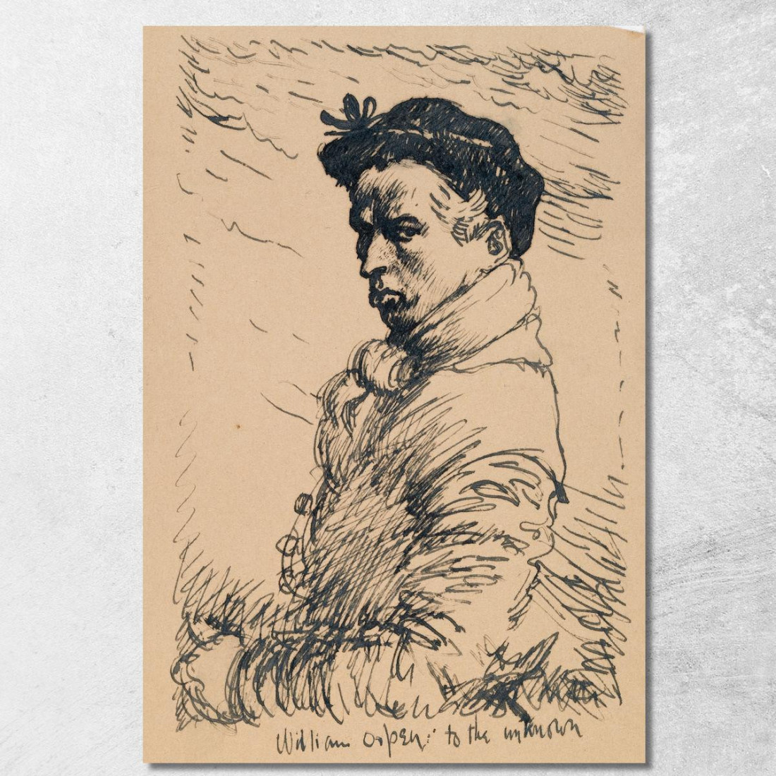 Autoritratto William Orpen wrp31 quadro stampato su tela Autoritratto William Orpen wrp31 quadro stampato su tela