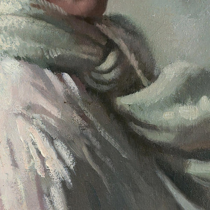 Nella Baia Di Dublino Ritratto Della Moglie Dell'Artista William Orpen wrp42 quadro stampato su tela