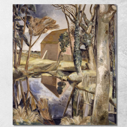 Stagno Di Oxenbridge Paul Nash pns6 quadro stampato su tela