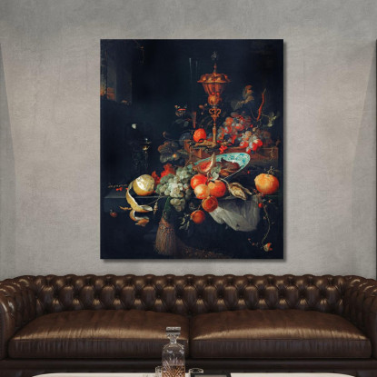 Frutta Abraham Mignon amn5 quadro stampato su tela