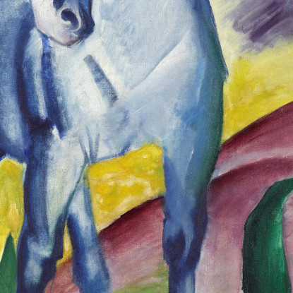 Cavallo Blu I Franz Marc fmr5 quadro stampato su tela