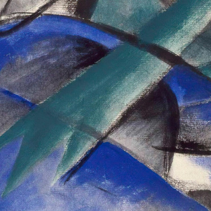 Cavallo Sognante Franz Marc fmr16 quadro stampato su tela