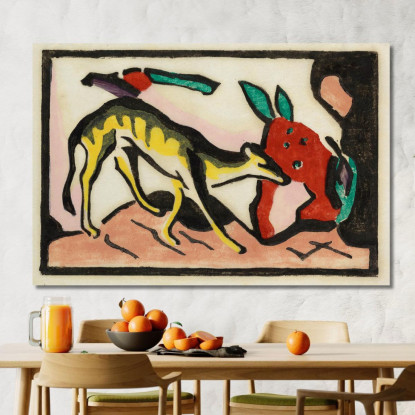 Favoloso Franz Marc fmr18 quadro stampato su tela