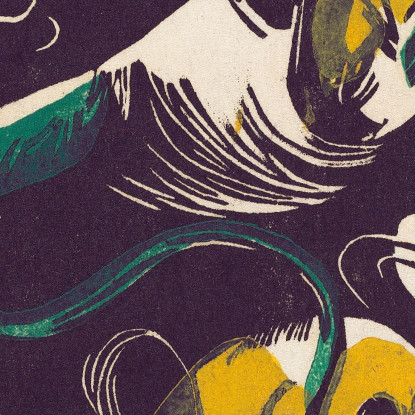 Genesi Ii Franz Marc fmr21 quadro stampato su tela