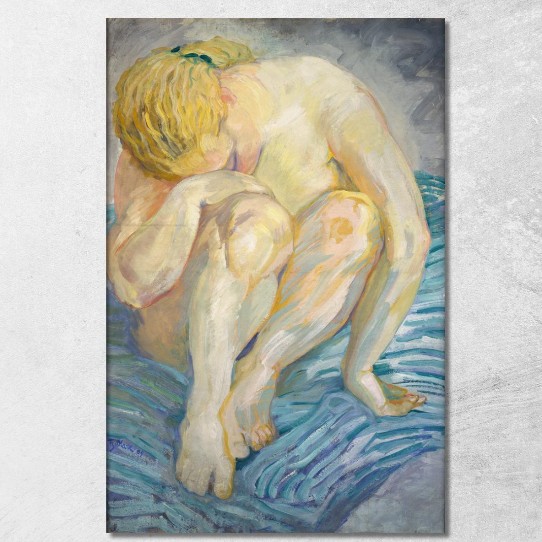 Studia Il Nudo Femminile Franz Marc fmr47 quadro stampato su tela Studia Il Nudo Femminile Franz Marc fmr47 quadro stampato su tela